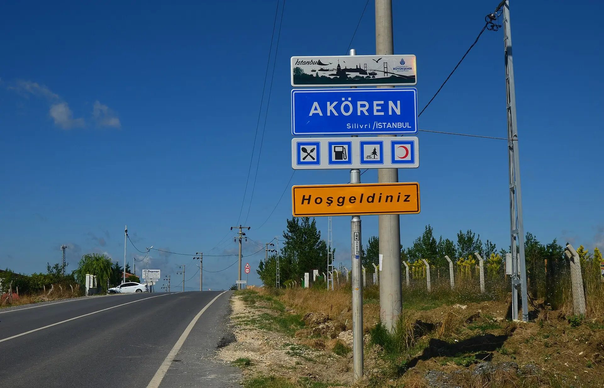 Akören köyü çevresinde kırsal manzara